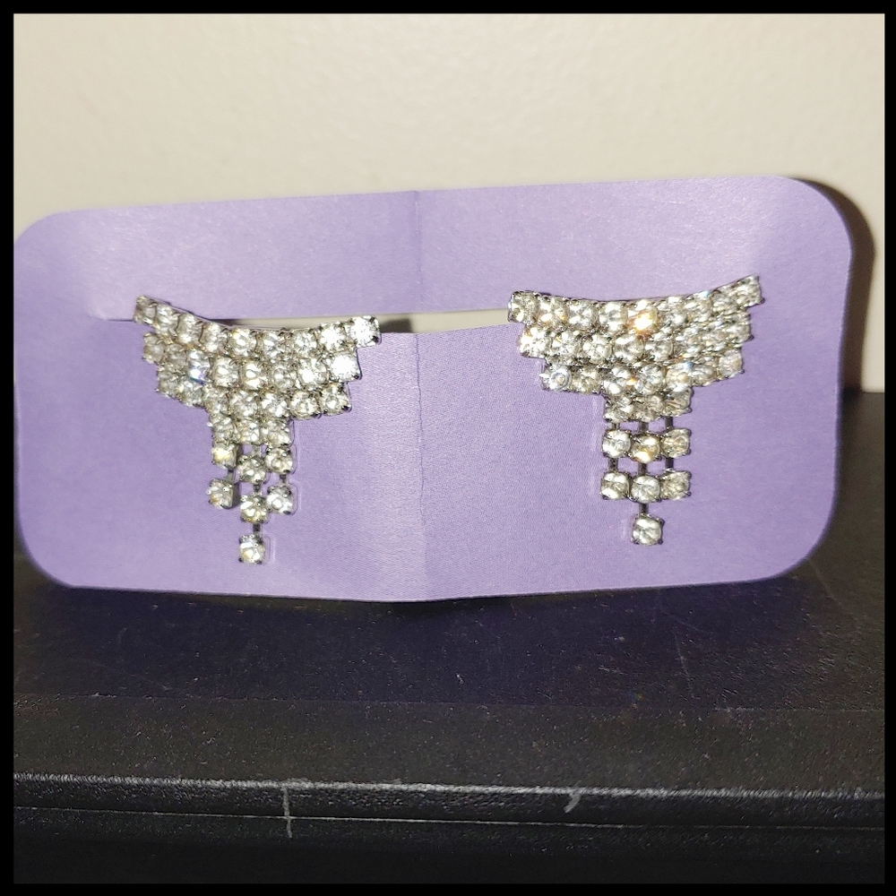 Vintage Bridal Rhinestone Shoe Clips